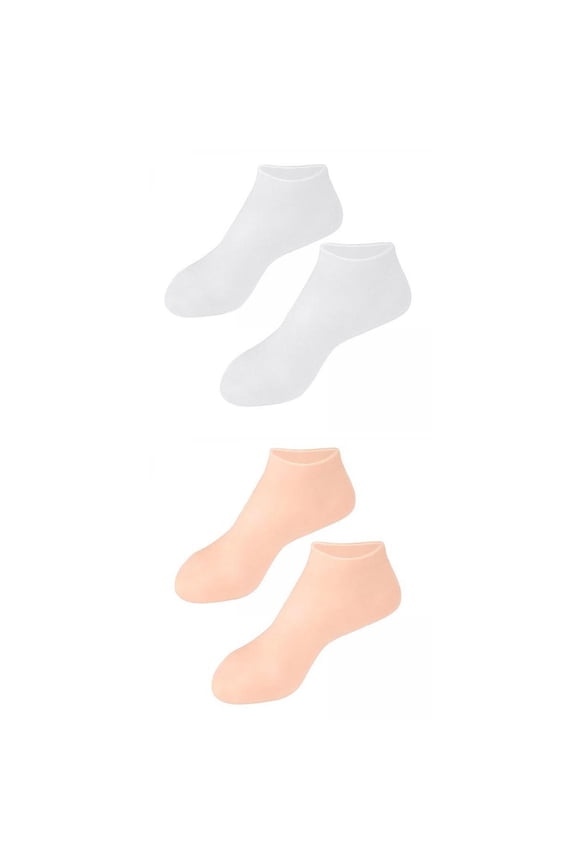 4 PCS Soft Silicone Gel Socks Toe Socks M