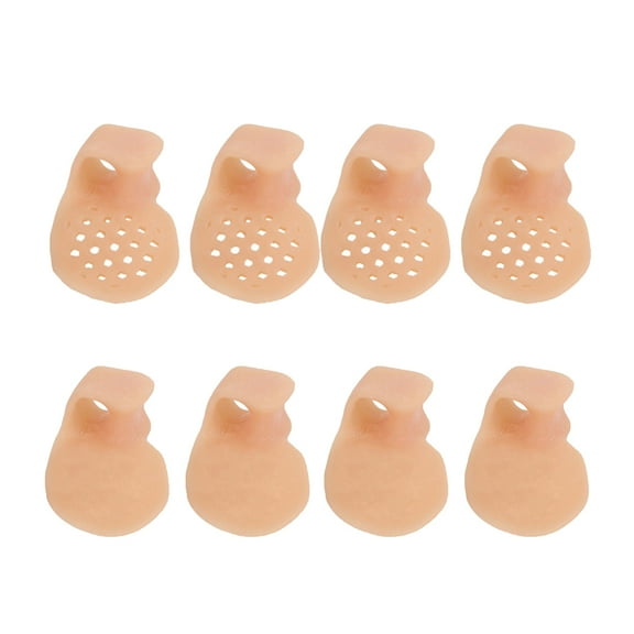 Wswqop 4 Pairs Little Toe Bunion Protector Small Toe Gel Guard Separator Valgus Men