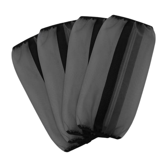 Wswqop 4 Pieces Horse Fly Boots Easy to Fit Preventing Flies Keep from Stomping Stylish Black