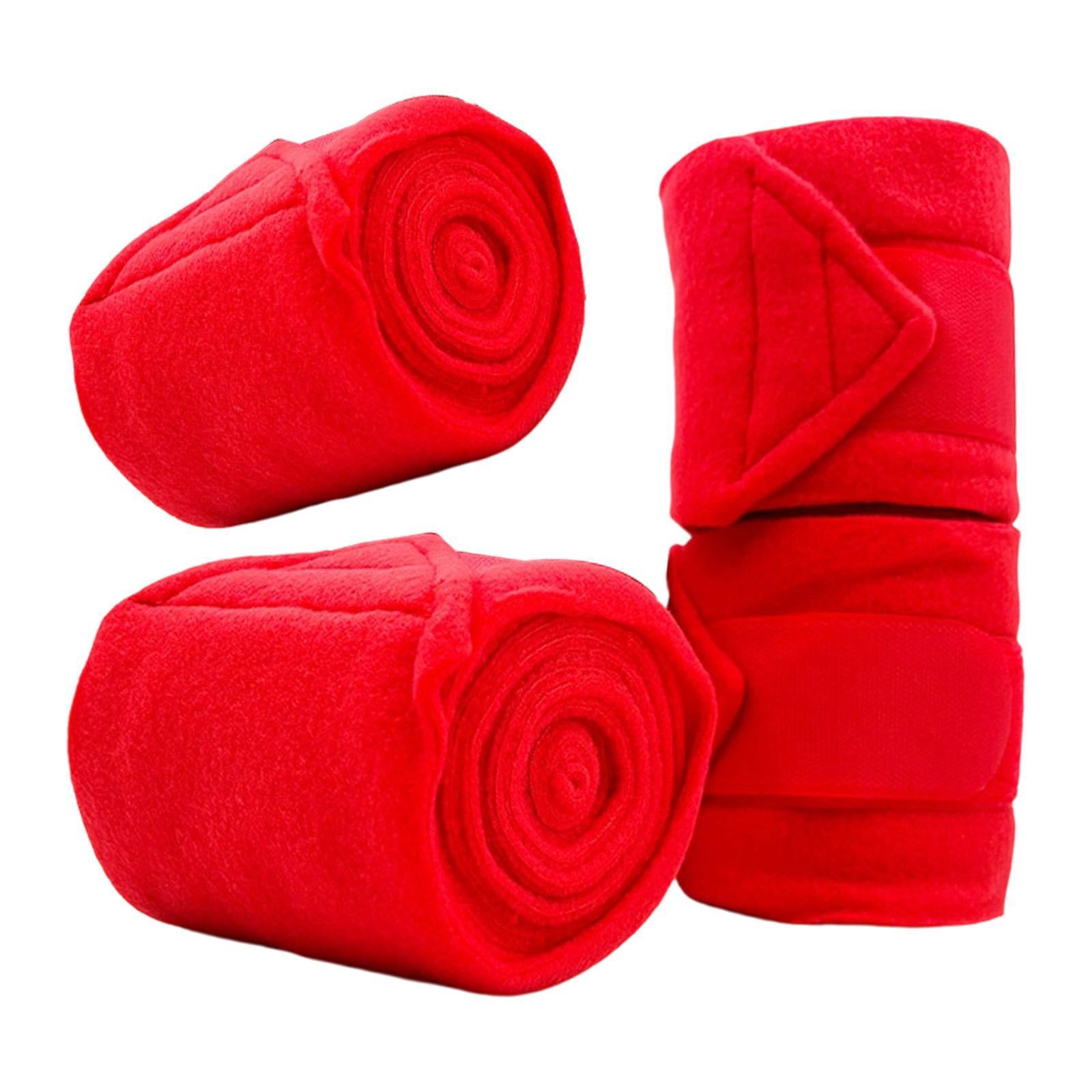 Wswqop 4 Pieces Horse Leg Wraps Equestrian Leg Guards Protection Equestrian Accessories