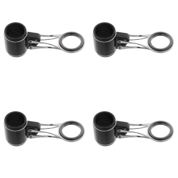 Wswqop 4 Pieces Stainless Fishing Rod Guides Eye Rod Building Tip