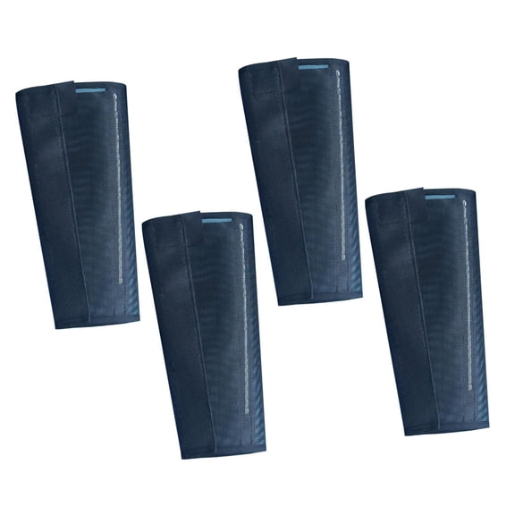 Wswqop 4x Horse Boots Front Hind Legs Guard Riding Jumping Mesh Outdoor Comfortable Leg Black
