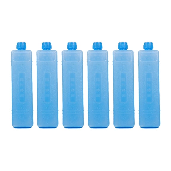 Wswqop 6 Pieces Ice Blocks Ice Brick Packs Ice Boards that Simply Stays Frozen Reusable 16cmx4cm
