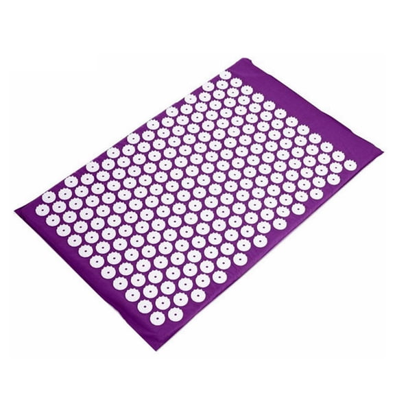 Wswqop Acupressure Massage Mat Padded Acupressure Mat Cushioned Easy to Clean for Home, Single Purple Mat