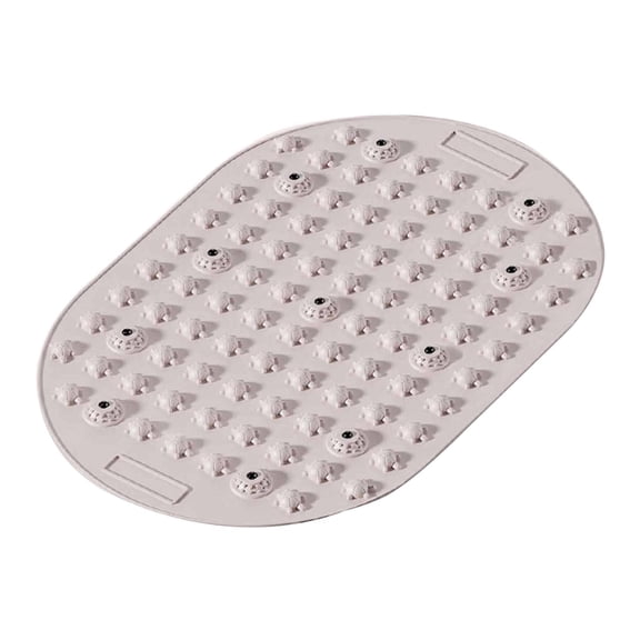 Wswqop Acupressure Mat with Foot Pressure Points, Non-Slip Feet, Pressure Point Massage Gray
