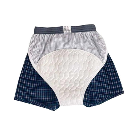 Wswqop Adult Cloth Diaper Pants, for Men, Old People, Elastic, for Seniors, Protection, M