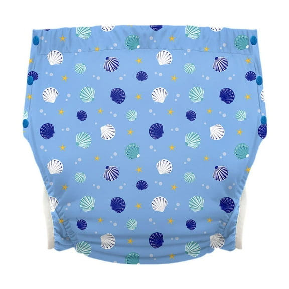 Wswqop Adults Cloth Diaper Care Triangle Pant Soft Adjustable Buckle Side Leakproof for Blue