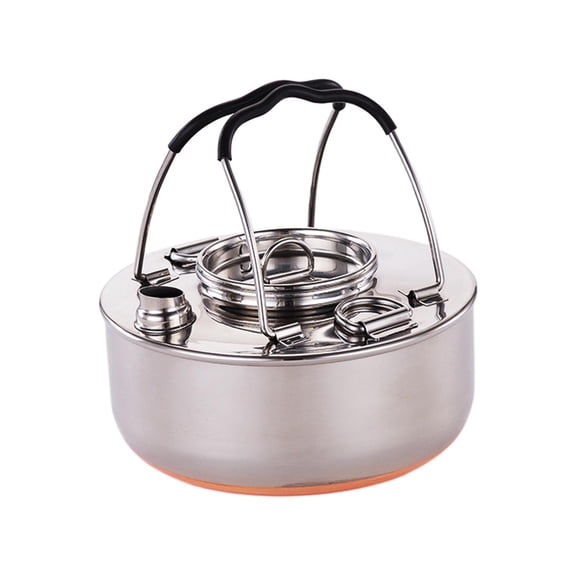 Wswqop Backpacking Kettle for Boiling Water Teapot Ideal for Yard and Hiking Activities 1.5L