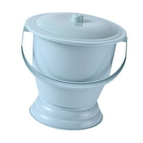 Wswqop Bedpan Chamber Pot Night Urinal ,Thickened, Portable Toilet Spittoon Urinal with Blue