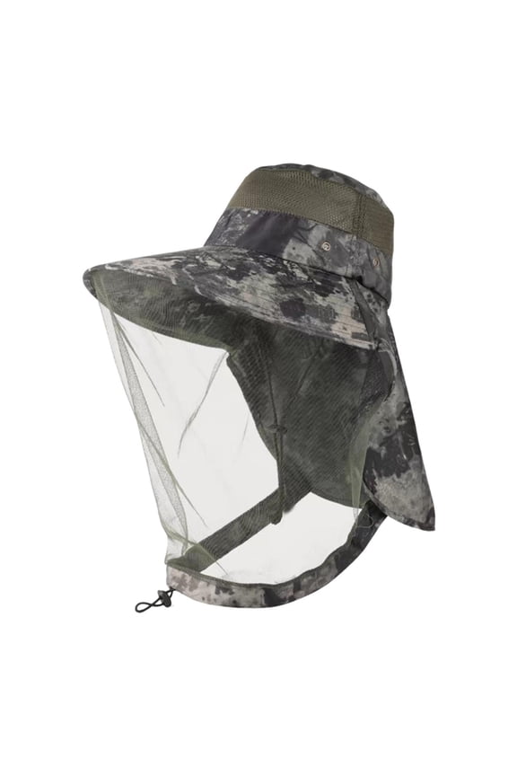 Bee Netting Hat Beekeeper Bucket Hat Polyester Net Portable for Men Women Summer Green