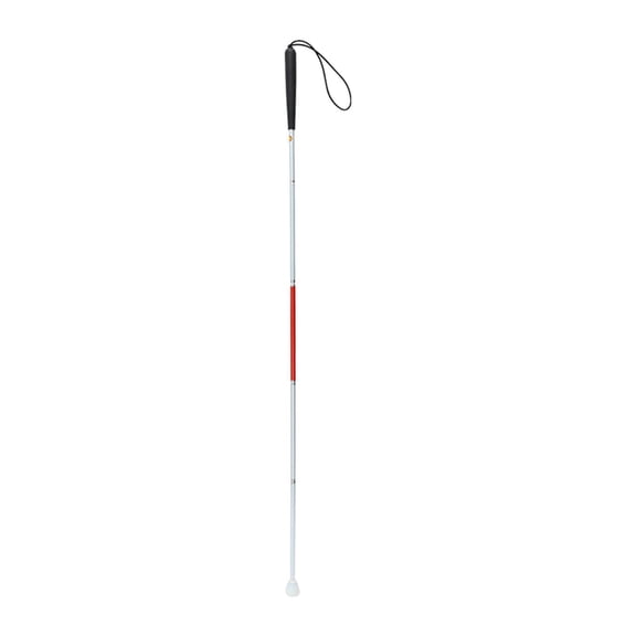 Wswqop Blind Cane Walker Folding Elderly Lightweighted Aluminum Alloy Trekking Pole 5 Section 136cm