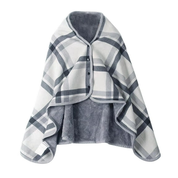 Wswqop CUTICATE Wheelchair Blanket Thickening Shawl Blanket Cloak Style 1