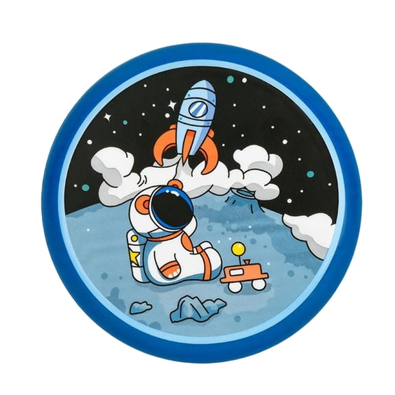 Wswqop Cartoon Flyer Toy Team Play Game Saucer Hand Throwing Outside Sporing Disc Soft Rocket