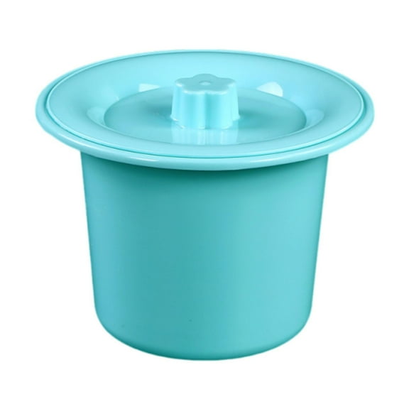 Wswqop Chamber Pot Pot Bedside Commode Bucket Night Urinal Spittoon Urinal with Lid for Blue