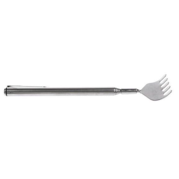 Wswqop Compact Extendable Stainless Steel Telescoping Back Scratcher - Extends 51cm For