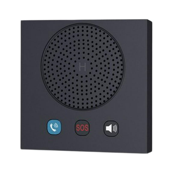 Wswqop Cordless Calling System Emergency Mounted Call System Sturdy Caregiver Pager for Black