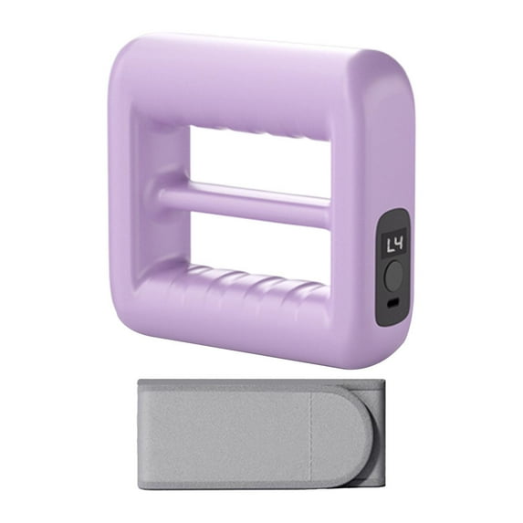 Wswqop Deep Tissue Massage Ring Handheld Fascial Ring Easy Grip Handle with Belt Sports Purple