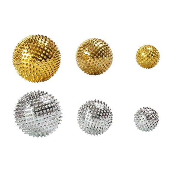 Wswqop Deep Tissue Spiky Acupressure Ball Magnetic Massage Roller for Muscle Relaxation
