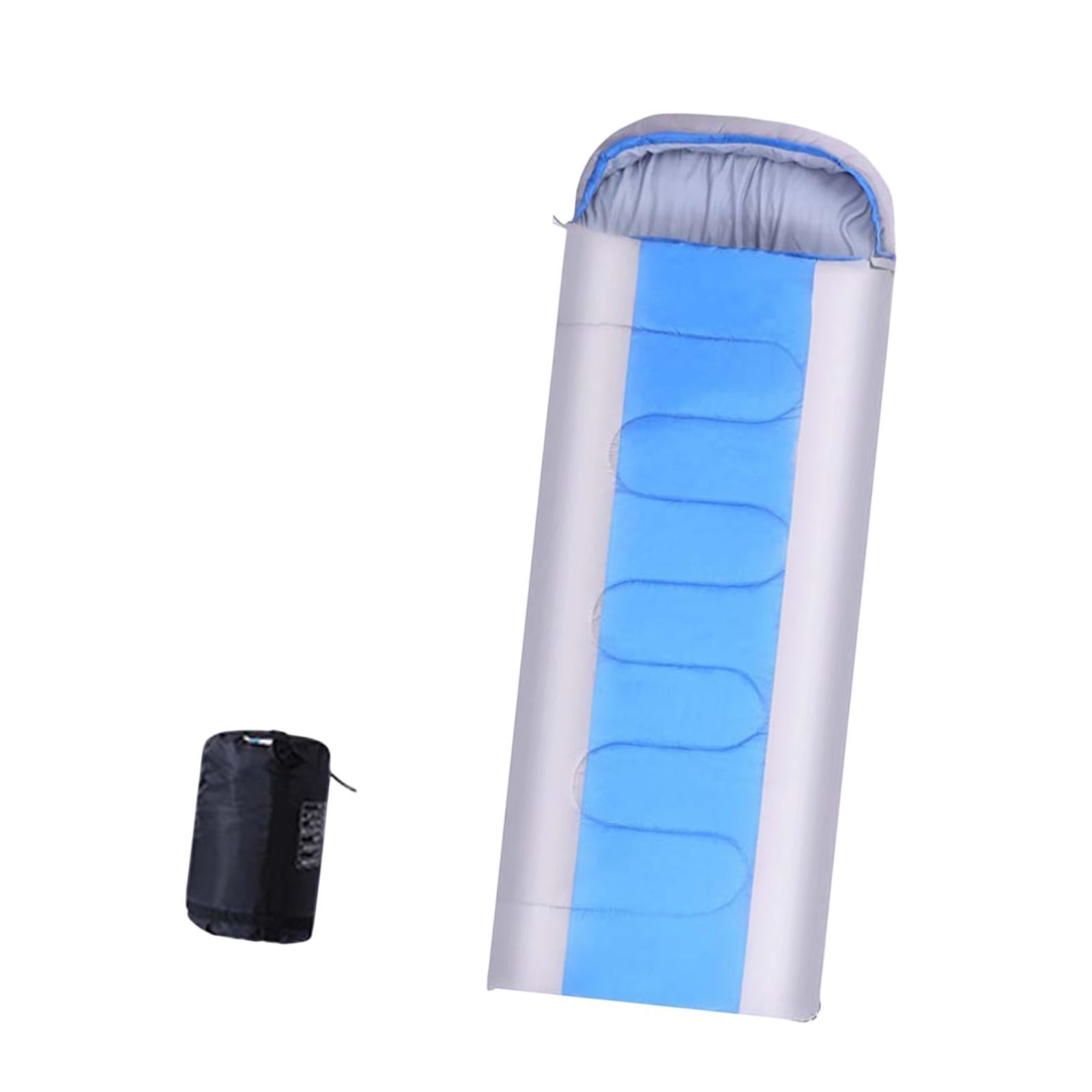 Wswqop Envelope Sleeping Bag Camping Sleeping Bag 86.6 inch x 29.5 inch Lightweight for Blue Gray 1.8kg
