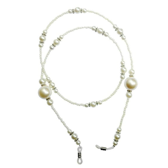 Wswqop Eyeglass Chain Sunglasses Chain Eyeglass Neck Holder - Jewelry Chain-White