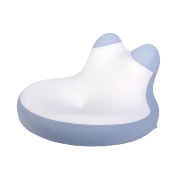 Wswqop Face Down Reading Pillow Bed Wedge Pillow Memory Foam Bedding Lying, Leaning and Blue White