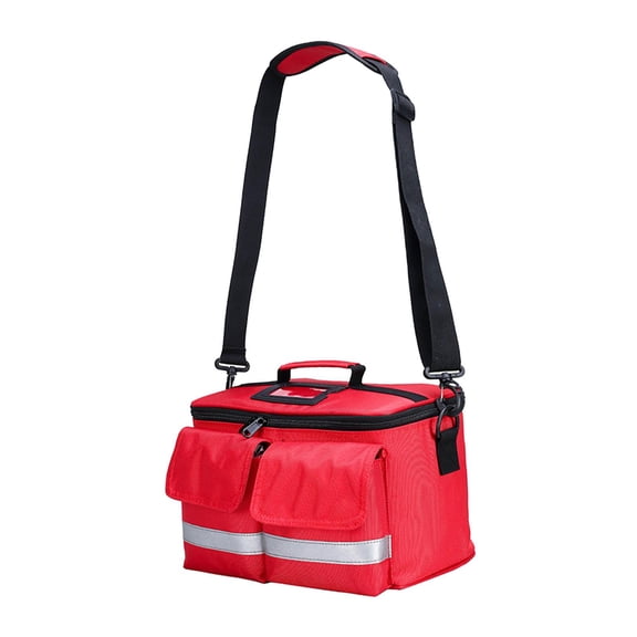 Wswqop First Aid Bag Bottle Organizer Storage Pouch Portable Zippered First Aid Kit Bag