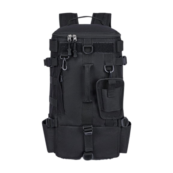 Wswqop Fishing Backpack Large Capacity Easy Carrying Fishing Gears Bag Multipurpose for Black