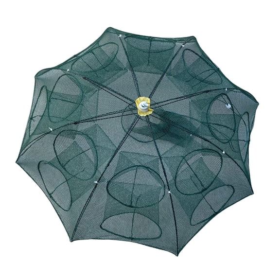 Wswqop Fishing Net Fishing Bucket Convenient Perfect Bait Durable Fishing Trap Net Trap 16 Holes