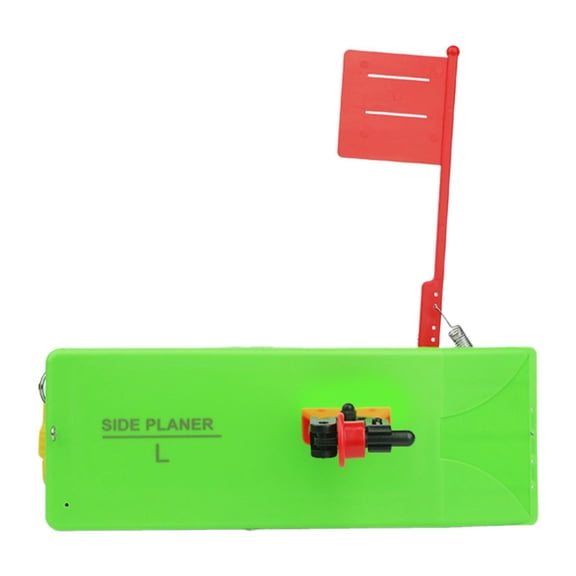 Wswqop Fishing Planer Board Fishing Gadget W/ Spring Flag System Heavy Duty Medium Side Left