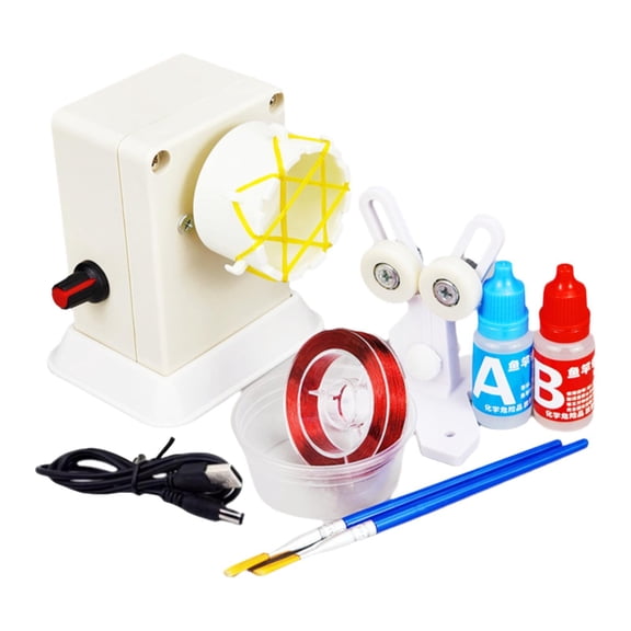Wswqop Fishing Rod Building Winding Machine Fishing Rod Repair Kit Easy to Use Portable 30g