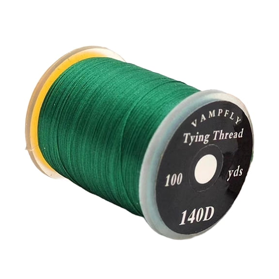 Wswqop Fly Tying Thread 14D for Lures, DIY Lure Making Tool, Strong Trout Line, Smooth dark green