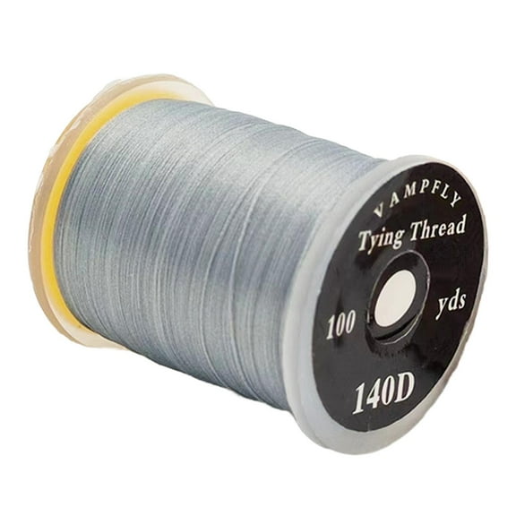 Wswqop Fly Tying Thread 14D for Lures, DIY Lure Making Tool, Strong Trout Line, Smooth gray