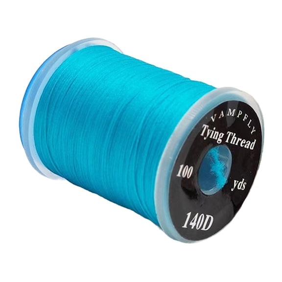 Wswqop Fly Tying Thread 14D for Lures, DIY Lure Making Tool, Strong Trout Line, Smooth lake blue