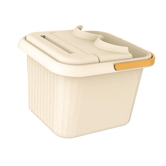 Wswqop Foot Bath Tub, Portable Bathtub, Sturdy, Relaxing, Home, SPA, Massage, Foot Bath Square with Lid