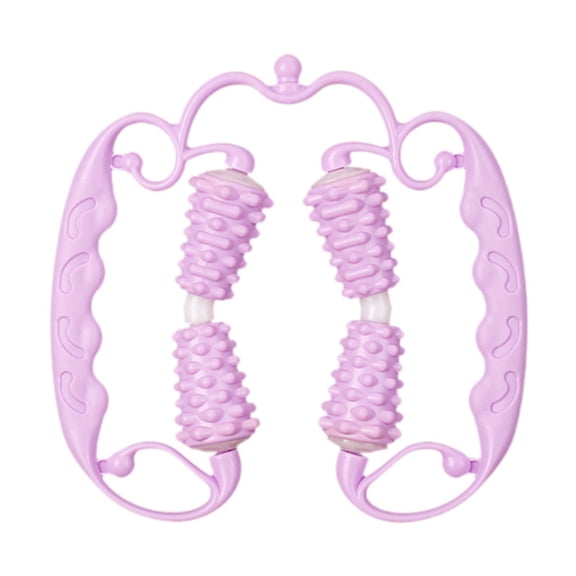 Wswqop Hand Held Muscle Roller Cellulite Massage Roller Legs Deep Tissue Fascia Massage Violet