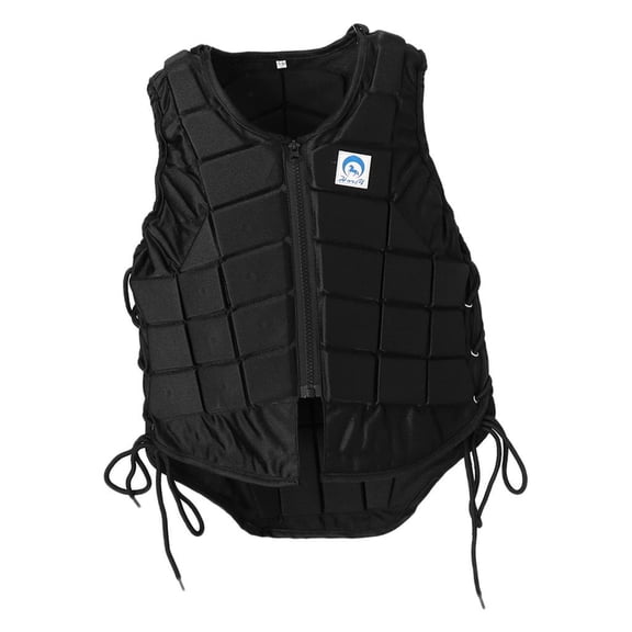 Wswqop Kid Adult Safety Horse Riding Equestrian Eventer Pro Protective Vest Black Kids Kids CL
