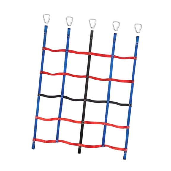 Wswqop Kids Outdoor Rainbow Climbing Net Climbing Cargo Net Practical Indoor Playground