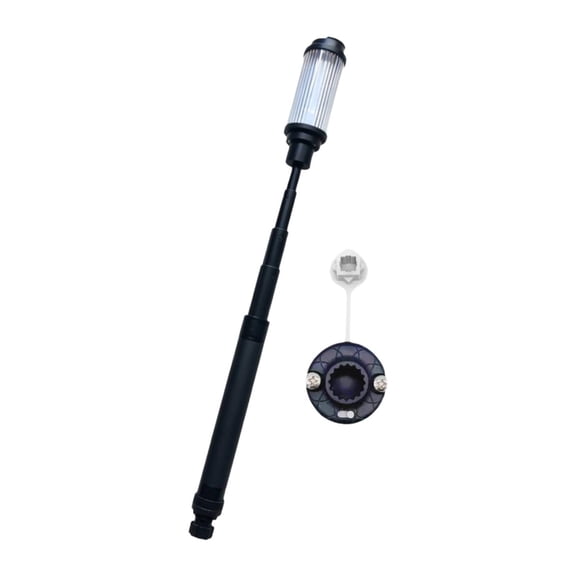 Wswqop LED Boat Running Light with Telescopic Pole 73cm Max Length Navigation Light w Quick Disconnect