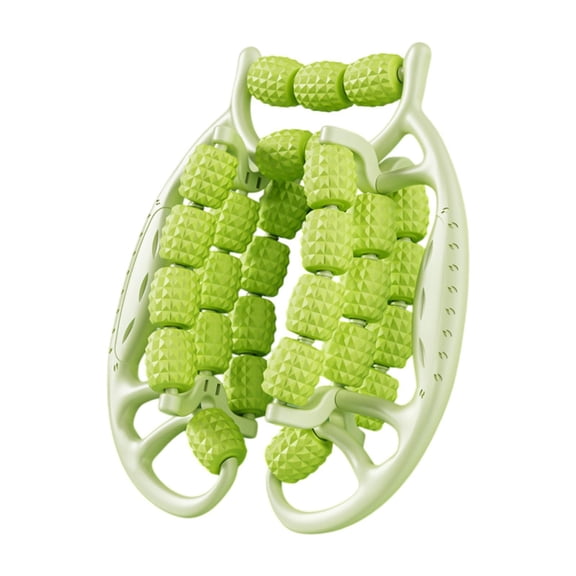 Wswqop Leg Massager Roller 29 Point Roller Body Relax Exercise Leg Clamp for Indoor Gym Green
