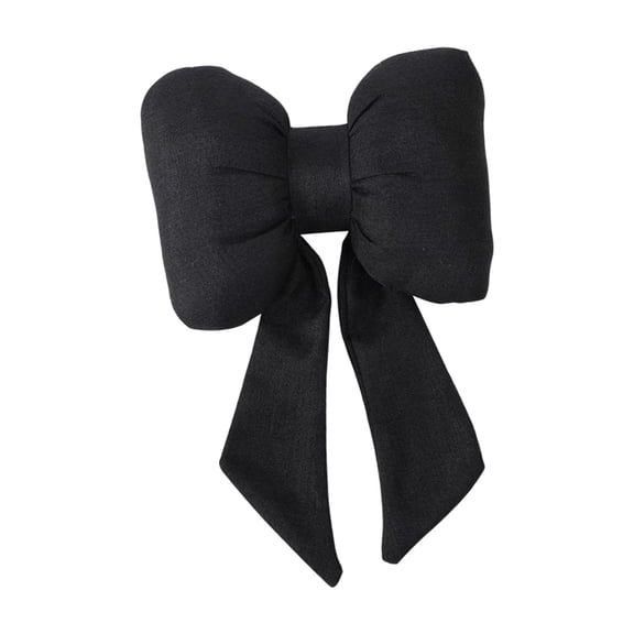 Wswqop Lumbar Support for Car, Cute Bow Knot Back Support Cushion for Car for Most Cars