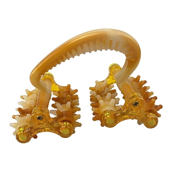 Wswqop Lunar Rover Massager Household Women Men Mini Massager Tool Back Massager Muscle Yellow