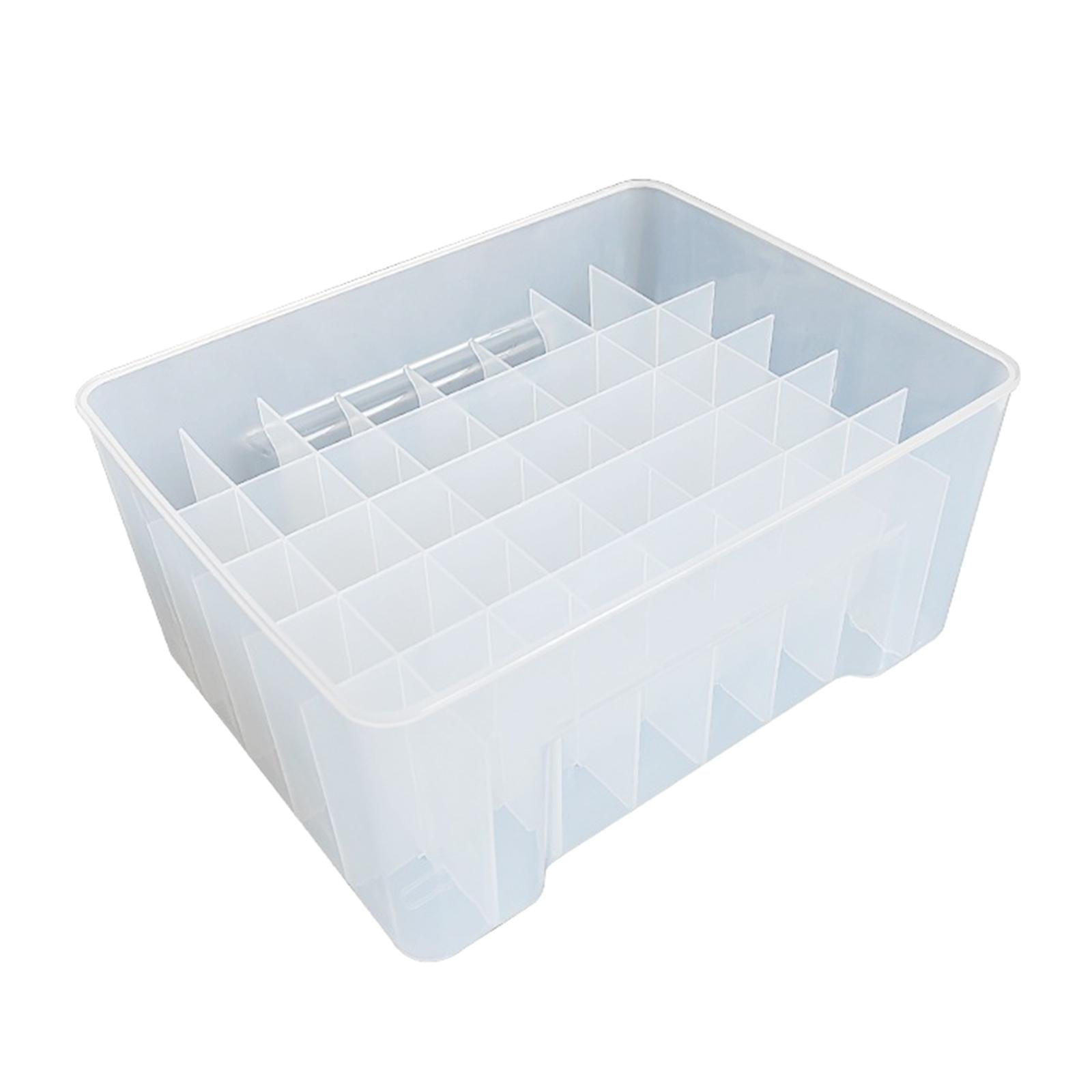Wswqop Lure Box Container Case Portable Organizer Box Gear Fishing Tackle Box for Baits