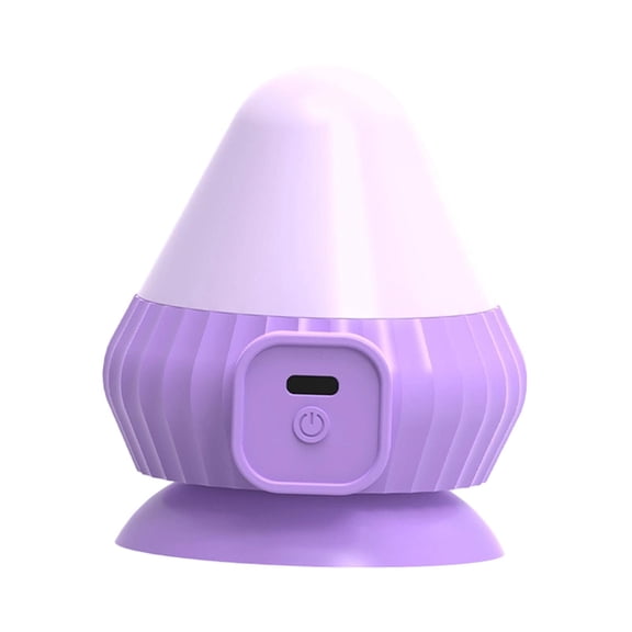 Wswqop Mini Vibrating Massage Ball Back Heated Relaxation Silicone Handheld Easy to Use Purple