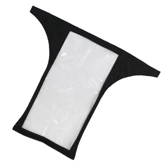 Wswqop Mobility Scooter Control Panel Cover Rainproof Dustproof Foldable Portable Black
