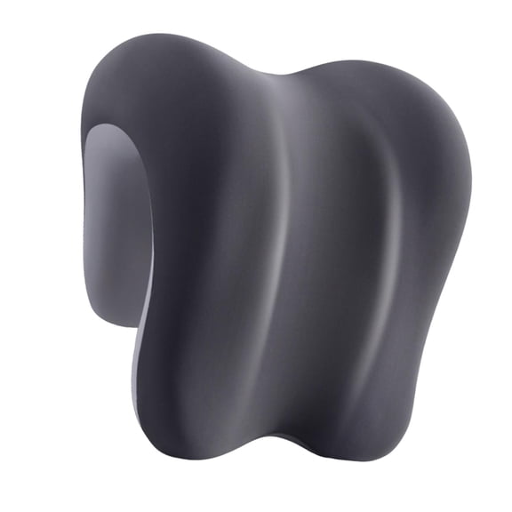 Wswqop Napping Pillow Memory Foam Neck Support Cushion Soft Headrest Pillow Lunch Break Two Tone Gray