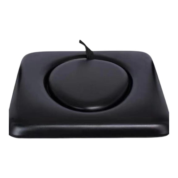 Wswqop PU Commode Seat Cushion Thick Sponge Padded for Bedside Commode Chairs Universal Round Hole Seat Pad