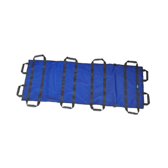 Wswqop Portable Household Soft Stretcher Anti Patient Mover Canvas Foldable Stretcher Blue