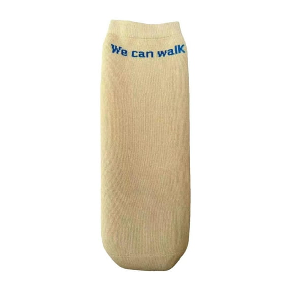 Wswqop Prosthetic Limb Sock below Knee Elastic Cotton Portable Sweat Absorption Amputee khaki S