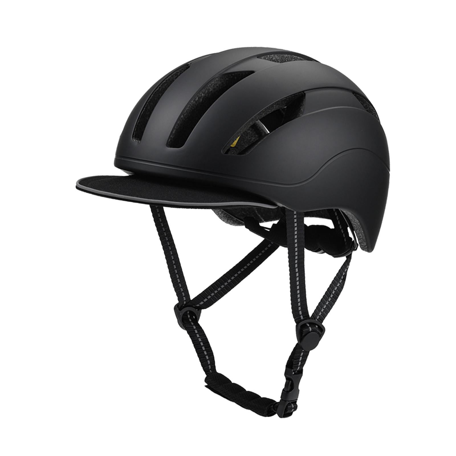 Wswqop Roller Skating Helmet Bike Helmet Size 59 cm-61 cm Comfortable Skateboard Helmet Black