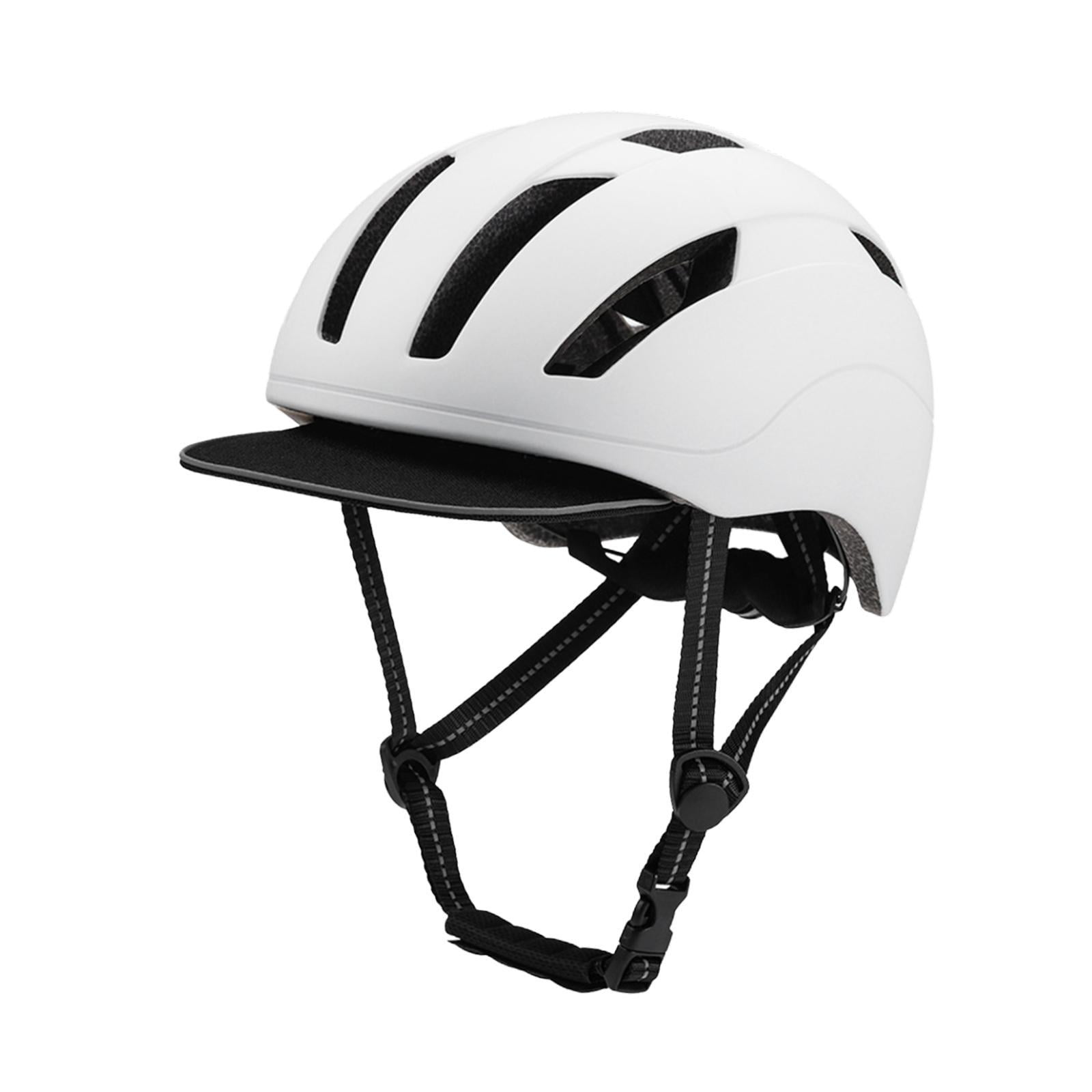 Wswqop Roller Skating Helmet Bike Helmet Size 59 cm-61 cm Comfortable Skateboard Helmet White